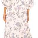 Vince Camuto V-Neck Long Sleeve Maxi (L)