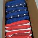 EunHo Dual Sided Cornhole Bags Regulation Set of 8 Professional Cornhole Bean Bags Slick and Stick for Tossing Game-All Weather (American Flag)