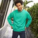 Hanes Originals Fleece, Garment Dyed Pullover, Crewneck Sweatshirts for Men (Green, S)