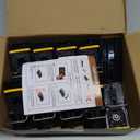 Qualirey 18 Pcs Mouse Traps Bulk Plastic Snap Rat Trap Reusable Quick Effective Safe for Indoor Outdoor Home House Warehouse Garden Kitchen 3.86 x 1.81 x 2.17 Inch (Black,Red)