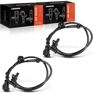 A-Premium ABS Wheel Speed Sensor Compatible with Dodge Models - Ram 1500 2002 2003 2004 2005, Pickup - Front Driver and Passenger Side, (2-PC Set), Replace# 5083204AA, 5083204AB