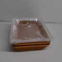 2 Pcs Rattan Bread Basket 15.7 x 11.8 Inch Woven Imitation Rattan Fruit Basket with Acrylic Lid Wicker Bread Basket for Serving with Cover Food Vegetable Display Storage Baskets for Kitchen Restaurant