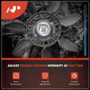 A-Premium Electronic Radiator Cooling Fan Clutch Compatible with Dodge Ram 2500 3500 2004-2009, Ram 4500 5500 2008 2009 2010, 5.9L 6.7L Turbo Diesel, Replace# 55056990AA, 55056990AB
