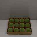 Senjie 3.15inch Christmas Tree Ornaments Velvet Balls,12PCS Flocked Decoration Balls Ornaments Sets for Christmas 2025 Green