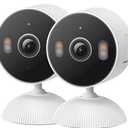 Tapo 2K Indoor/Outdoor Wired Security Camera - Works as a Baby Monitor & Pet Camera, Person/Motion/Baby Cry Detection, 2-Way Audio, Siren, Subscription-Free SD Storage or Optional Cloud, C113 (2-Pack)