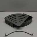 VOLPONE Corner Shower Caddy Suction Cup Shower Shelf Corner No Drilling Bathroom Shower Organizer Storage Rack Adhesive with Towel Bar Hooks (2Pack, Matte Gray)