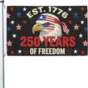 250th Anniversary Flag 3x5 Ft USA 1776-2026 Anniversary Eagle Flag