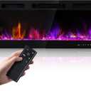 Electric Fireplace 50 Inch Wall Mount Insert Fireplaces Realsmart 1500W,Fit for 2 X 6 stub,Ultra-Thin Heater Ultra-Thin with 3 Heating Modes Timer 12 Adjustable Flame Colors Touch Remote Control