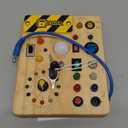 Busy Board for Toddlers - Montessori Educational Toy for 1-3 Year Old Boys & Girls | Travel-Friendly Sensory Learning Activity | Ideal for Kids with Autism(Clocks Busy Board)