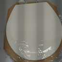 Bemis 500EC Durable Wood Toilet Seat with Easy Clean Hinges, Made in USA, Round, Biscuit