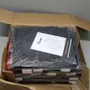 Furnulem 5 Drawer Black Dressers for Bedroom 2 Tier Shelf Storage Small Fabric Dresser for Closet Sturdy Metal Frame Modern Style Storage Cabinets Organization Units for Hallway Rooms