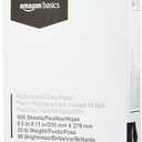 Amazon Basics Multipurpose Copy Printer Paper, 8.5 x 11 Inches, 20 lb, 1 Ream, (500 Sheets), 96 Bright, White, Pack Of 2