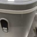 AGLUCKY Ice Maker Countertop, Portable Ice Cube Maker Machine with 1.5L Detachable Water Tank, 33Lbs/Day, 16Pcs/5Mins, 24H Timer, Self-Cleaning Small Ice Maker, Ice Machine for Home,Office,Party,RV (Grey)