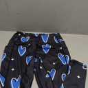 KevaMolly Women's Workout Leggings with Pockets - Thick, High-Waist, 4-Way Stretch Running Yoga Pants (Medium, Blue Heart)