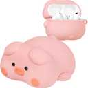 Joyleop for Airpods Pro 3 Case - Cute Funny for Women Girl Kids Girly 3D Kawaii Pig Cartoon Design Silicone Protective Case for Airpods Pro 3rd Gerneration 2025 Cover with Keychian
