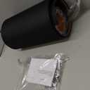 Wellmet Blackgold Set of 2 Drum Lampshades, Easy Assembly Required 16" Top x 16" Bottom x 12" High Replacement Lamp Shades, Fabric Lampshades for Table Lamps Floor Lamps, Metal Spider Fitter