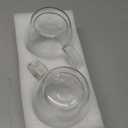 YUNCANG Double Wall Insulated Coffee Mugs, 16 Ounces - Clear Glass, Cappuccino & Latte Cups, Heat Resistant