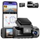 AZDOME M550 Pro 4K Dash Cam Front and Rear, Free 64GB Card, 5GHz Wi-Fi GPS Car Camera, 3.18'' IPS Screen Dashcam, APP Control 150° Wide Angle, WDR Night Vision, G-Sensor Parking Mode