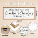 Grandma and Grandpa's House Wall Decor, 32x12 Inch, Natural