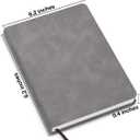 Journal Notebook for Women Men, College Ruled Notebook for Work School Writing Note Taking Journaling, Gray