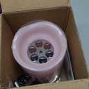 XingsLight Valentines Day Decorations Flameless Candles with Romantic Pink Heart Projector Lights Battery Operated LED Candle with Remote and Timer (1-Pack)
