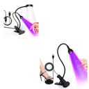 AORAEM LED Nail Lamp Double-Headed U V Light+Foot Control LED Nail Cure Lamp, Flash Cure Light