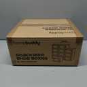 HomeBuddy Shoe Organizer for Closet - 12 Pack Shoe Boxes Clear Plastic Stackable Bins, Clear Shoe Boxes Stackable with Lids, Sneakers Storage Case, Zapateras Organizer for Shoes, Closet Shoe Organizer