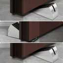 2 Pack Door Wedge Stopper for Home, Office, and Classroom Use (Silver)