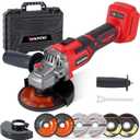 Cordless Angle Grinder 4-1/2 inch, Compatible with Makita 18V Battery, Power Electric Angle Grinder Tool with Handle, Brushless Motor for Cutting, Grinding, PolishingNo Battery