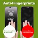 2 Pack Matte Privacy Screen Protector for iPhone Air 6.5",Anti-Glare Anti-Spy Scratch Resistant Tempered Glass Film,Smooth Responsive Touch Anti-Scratch GlassEasy to Install