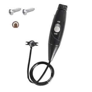 Replacement Hose and Handle Parts Compatible with Waterpik Replacement Parts - Waterpik Water Flosser WP-100 WP-300 WP-660 WP-900 Series Oral Irrigator, Oral Hygiene Accessories(Slide Switch, Black) (Push-pull-black)