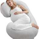 VEVOR Pregnancy Pillow, C-Shaped Full Body Maternity Pillow for Sleeping, Ultra-Soft and Breathable Pregnant Support Pillows with Removable & Washable Cover, Perfect for Back, Belly, Hip, Legs Relief