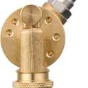 FIXFANS Pressure Washer Pivoting Coupler, 1/4” Quick Connect Gutter Cleaner Attachment, 240 Degree with 7 Angles for Power Washer Spray Nozzle, 4500PSI