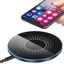 30W Fast Wireless Charger Pad, Wireless Charging Compatible with Samsung Galaxy S22/S22+/S21/S20/S10, Fast Charger Compatible with iPhone 13/14/12/11 Series
