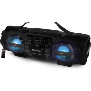 Emerson EPB-3001 Portable Bluetooth CD Player Boombox Stereo System with AM/FM Radio, MP3, USB, AUX, & Headphone Jack | Compact for Home or On-the-Go Entertainment