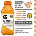 Gatorlyte Rapid Rehydration Electrolyte Beverage, Orange, 20oz Bottles (12 Pack) (EXP 12/21/26)