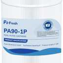Fil-fresh C900 Pool Filter Cartridges Compatible with Hayward C900, Replacement for Pleatco PA90, Hayward CX900RE, Unicel C-8409, 90 sq.ft