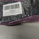 LeIsfIt Womens Slippers Adjustable Diabetic Slippers Wide Soft Arthritis Edema House Shoes Warm Fuzzy Slipper Socks with Rubber Sole (7-7.5, Darkpurple)