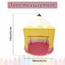 Pencil Shaped Kids Tent,Kids Canopy Tent for Reading Corner Cute Play Tent Kids Camping Tent Pop Up Tent Indoor & Outdoor Playhouse School Classroom Decor for Birthday Gift Yard, 100 x 100 x 135 cm