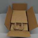 FACEBAG 50-Pack Brown Paper Bags with Handles Bulk, 8x4.25x10.5 Inches,Medium-sized Gift Bags with Handles for Party FavorsTake-OutGrocery Shopping & RetailReusable & Durable