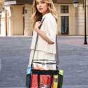 Paxiland Clear Bag for Stadium Events 12x6x12, Clear Tote Bag with Reinforced Strap, Transparent Bag for Sports Concert