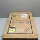 FINDCOZZIE Bathroom Medicine Cabinet with Black Metal Framed Mirror, Recessed or Wall Mount Bathroom Vanity with Storage Shelves 17.5x26 inch