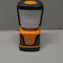 LED Camping lamp Super Bright 1500 lumens 4 Light Modes Dimmable searchlight Battery-Powered Emergency lamp Suitable for Night Hiking Tent Lighting Emergencies Power outages (Orange)