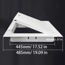 Lockable Steel Access Panel Door Reinforced Metal Access Panel - Drywall Ceiling/Attic Door - Solves Fragile Panels (18-18in Lock)