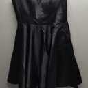 Homecoming Dresses for Teens Knee Length Spaghetti Strap with Pockets Satin Backless Prom Dress, Size 2