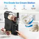 OSTBA Ice Cream Maker Machine & Slushie Machine for Home - Slushy Machine, Self-Cleaning, Family Size, 6 Modes, 6 Textures for Soft Serve, Sorbet, Margaritas, Frappés, Milkshakes, No Ice Needed