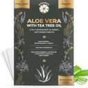 Aloe Vera & Tea Tree Oil 2-in-1 Laundry Detergent Sheets & Fabric Softener |Fragrance-Free, Hypoallergenic, Plant-Based, Eco-Friendly, Biodegradable, Deep Cleaning, Enzyme Powered, Baby Safe 50 Sheets