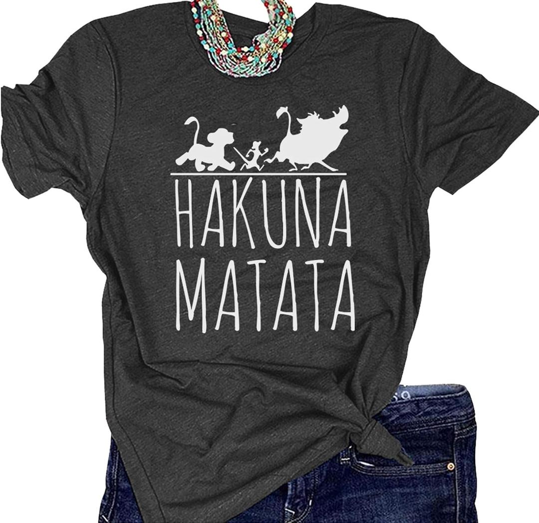 Women Graphic Funny T Shirt Cute Tees (XX-Large, Dark Grey)