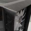 Montech AIR 903 MAX, E-ATX Mid Tower Case, High Airflow, 3X 140mm ARGB PWM & 1x 140mm PWM Fans Pre-Installed, Tempered Glass Side Panel, Mesh Front, Type-C, Support 4090 GPUs, Black