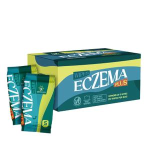 Eczema Wipes All-Natural Fast Acting Eczema Relief | Instantly Soothes & Cools Itching, Cracking, and Drying, Skin Protectant Organic Wipes, 6 Packs Of 5 Wipes( 30 Wipes Per Box)
